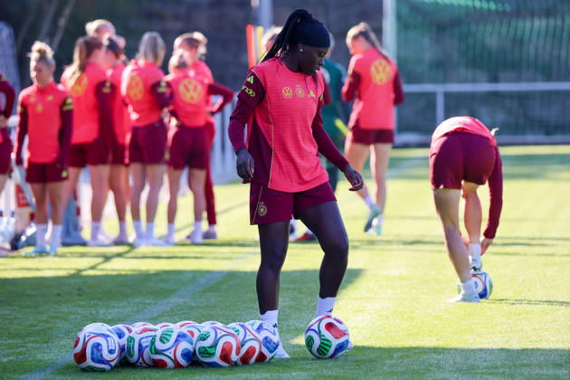 Eppelheim, Germany, October 7, 2026 German Women s National Soccer Team Training Friendly Match: Germany vs. Australia Pictured: Nicole Anyomi, Germany Copyright: HMBxMedia MadeleinexFantini