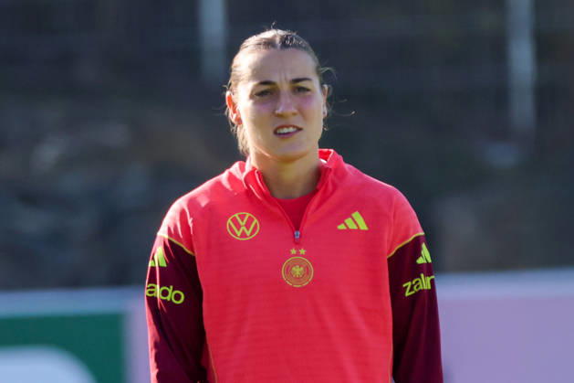 Eppelheim, Germany, October 7, 2026 German Women s National Soccer Team Training Friendly Match: Germany vs. Australia Pictured: Carlotta Wamser, Germany Copyright: HMBxMedia MadeleinexFantini