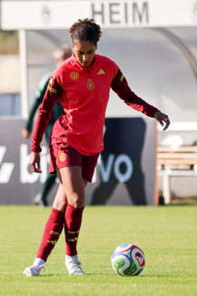Eppelheim, Germany, October 7, 2026 German Women s National Soccer Team Training Friendly Match: Germany vs. Australia Pictured: Cora Zicai, Germany Copyright: HMBxMedia MadeleinexFantini