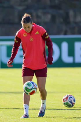 Eppelheim, Germany, October 7, 2026 German Women s National Soccer Team Training Friendly Match: Germany vs. Australia Pictured: Carlotta Wamser, Germany Copyright: HMBxMedia MadeleinexFantini