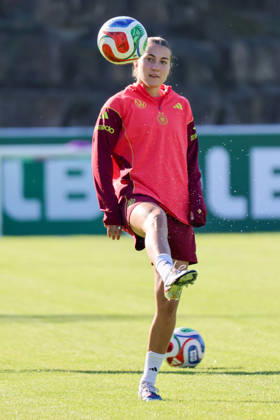 Eppelheim, Germany, October 7, 2026 German Women s National Soccer Team Training Friendly Match: Germany vs. Australia Pictured: Carlotta Wamser, Germany Copyright: HMBxMedia MadeleinexFantini