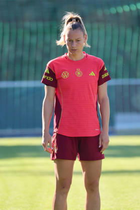 Eppelheim, Germany, October 7, 2026 German Women s National Soccer Team Training Friendly Match: Germany vs. Australia Pictured: Sarai Linder, Germany Copyright: HMBxMedia MadeleinexFantini
