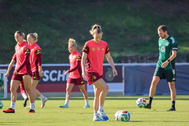 Eppelheim, Germany, October 7, 2026 German Women s National Soccer Team Training Friendly Match: Germany vs. Australia Pictured: Sarai Linder, Germany Copyright: HMBxMedia MadeleinexFantini