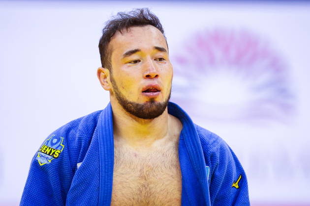 AZERBAIJAN, BAKU - OCTOBER 7, 2026: Abylaikhan Zhubanazar of Kazakhstan after a -81 kg bout against Omar Radzhabli of Azerbaijan as part of the 2026 World Judo Championships at the National Gymnastics Arena. Mikhail Sinitsyn TASS 98914694