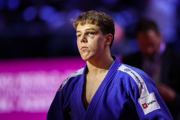 AZERBAIJAN, BAKU - OCTOBER 7, 2026: Mihajlo Simin of Serbia after a -81 kg bout againts Lee Joon-hwan of South Korea as part of the 2026 World Judo Championships at the National Gymnastics Arena 2026 World Judo Championships In Baku - ZUMAt113 20261007_zaa_t113_472 Copyright: xMikhailxSinitsynx