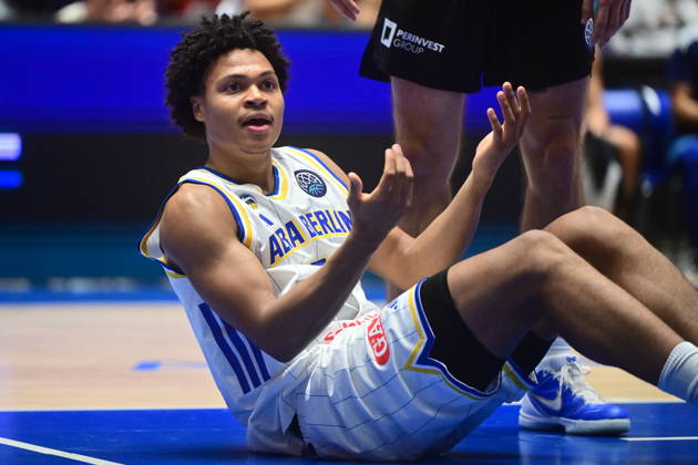 Men s basketball Champions League, group G, 1st round, match Slavia Praha NBK and Alba Berlin in Pardubice, Czech Republic, October 7, 2026. Jack Kayil of Alba Berlin. (CTKxPhoto JosefxVostarek) CTKPhotoP2026100707429 CTKPhotoP2026100707429