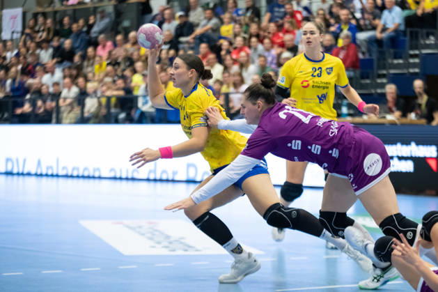 Handball, Alsco HBF1: HC Leipzig vs. TuS Metzingen, October 7, 2026; Laura Klocke 13; HC Leipzig in action; Alsco Women s Handball Bundesliga (HBF1), 2026–2027 season, Matchday 5: HC Leipzig vs. TuS Metzingen on October 7, 2026, at the Markranstädt Sports Center Copyright: xBEAUTIFULxSPORTS JanxKaeferx
