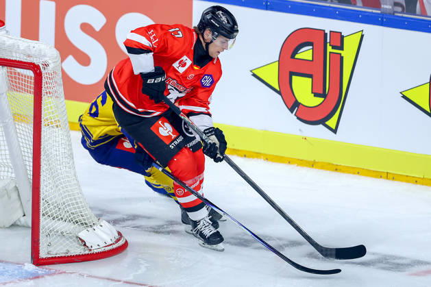 October 7, 2026, Ice Hockey, CHL, Kölner Haie vs. Blue Fox Herning, Champions Hockey League 2026–27, Matchday 5, 2026–27 Season, Lanxess Arena, Cologne, Jan Luca Sennhenn, Kölner Haie, 17, North Rhine-Westphalia, Germany