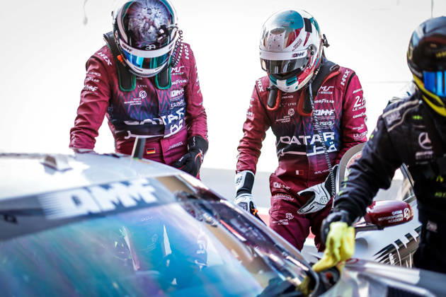 AUTO - ELMS - 4 HOURS OF PORTIMAO 2026 AL-KHELAIFI Abdulla Ali (qat), Team Qatar by Iron Lynx, Mercedes-AMG LMGT3, LMGT3, portrait, HANSES Julian (ger), Team Qatar by Iron Lynx, Mercedes-AMG LMGT3, LMGT3, portrait during the 4 Hours of Portimao 2026, 6th round of the 2026 European Le Mans Series on the Autodromo Internacional do Algarve from October 8 to 10, 2026 in Portimao, Portugal - PortimaoPortugal Copyright: xPauloxMariax