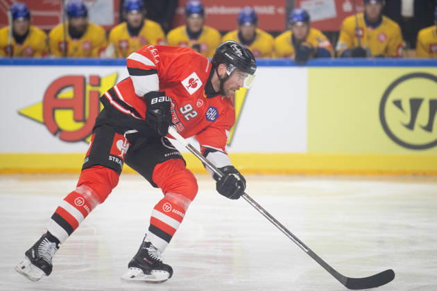 CHL Cologne Sharks vs. Herning Blue Fox, Cologne, October 7, 2026; Marcel Noebels (Cologne Sharks, forward, 92); CHL Cologne Sharks vs. Herning Blue Fox on October 7, 2026, at the LanxessArena in Cologne, Germany Copyright: xBEAUTIFULxSPORTS AndreasxDickx