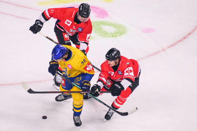 COLOGNE, GERMANY - 7 OCTOBER, 2026: - The Champions Hockey League match Koelner Haie vs. Herning Blue Fox at LANXESS arena.  Copyright: xVitaliixKliuievx