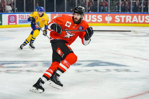 Ice Hockey CHL, Matchday 5: Kölner Haie vs. Herning Blue Fox on October 7, 2026, at the Lanxess Arena in Cologne. Ryan Macinnis, Cologne xDMx