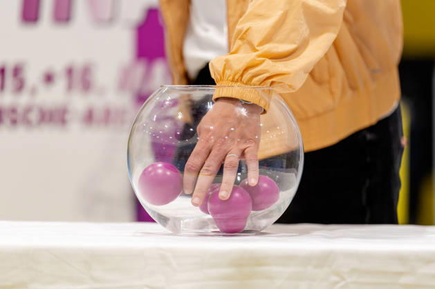 Dortmund, October 7, 2026, Handball, Women s, Alsco Women s Handball Bundesliga, Matchday 5, BVB Borussia Dortmund vs. Buxtehuder SV, Alexandra Popp during the quarterfinal draw for the DHB Women s Cup, Dortmund Sporthalle Wellinghofen, North Rhine-Westphalia, Germany