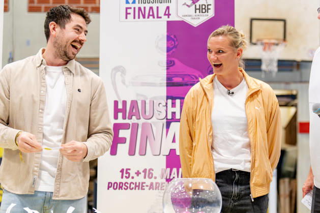 Dortmund, October 7, 2026, Handball, Women s, Alsco Women s Handball Bundesliga, Matchday 5, BVB Borussia Dortmund vs. Buxtehuder SV, Alexandra Popp during the quarterfinal draw for the DHB Women s Cup, Dortmund Sporthalle Wellinghofen, North Rhine-Westphalia, Germany