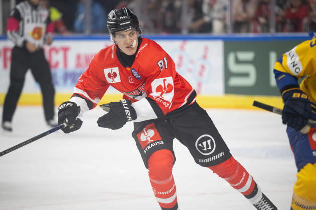 CHL Cologne Sharks vs. Herning Blue Fox, Cologne, October 7, 2026; Mateu Späth, Cologne Sharks, forward, 81; CHL Cologne Sharks vs. Herning Blue Fox on October 7, 2026, at the LanxessArena in Cologne, Germany Copyright: xBEAUTIFULxSPORTS AndreasxDickx