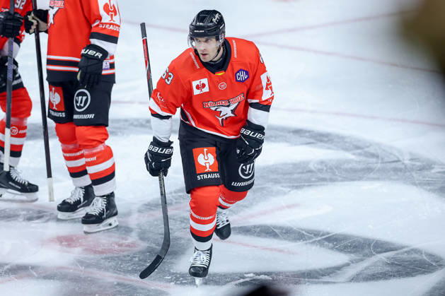 October 7, 2026, Ice Hockey, CHL, Kölner Haie vs. Blue Fox Herning, Champions Hockey League 2026–27, Matchday 5, 2026–27 Season, Lanxess Arena, Cologne: Celebrations after the 3–0 goal by Patrick Russell, Kölner Haie, 63, North Rhine-Westphalia, Germany