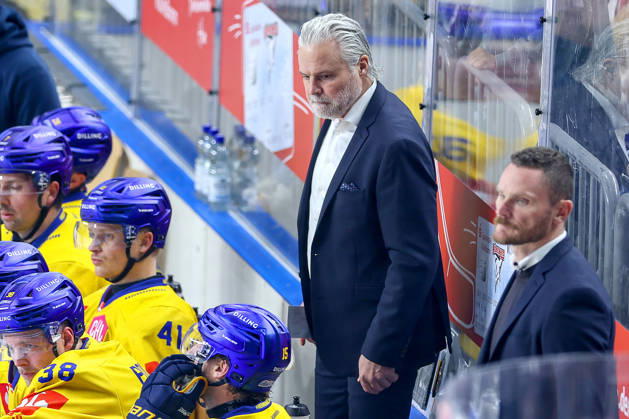 October 7, 2026, Ice Hockey, CHL, Kölner Haie vs. Blue Fox Herning, Champions Hockey League 2026–27, Matchday 5, 2026–27 Season, Lanxess Arena, Cologne; Team Manager Peter Regin, Blue Fox Herning, North Rhine-Westphalia, Germany