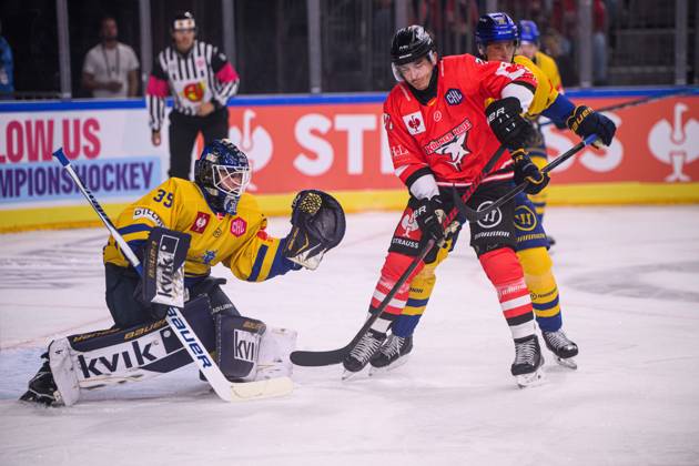 COLOGNE, GERMANY - 7 OCTOBER, 2026: - The Champions Hockey League match Koelner Haie vs. Herning Blue Fox at LANXESS arena. Copyright: xVitaliixKliuievx