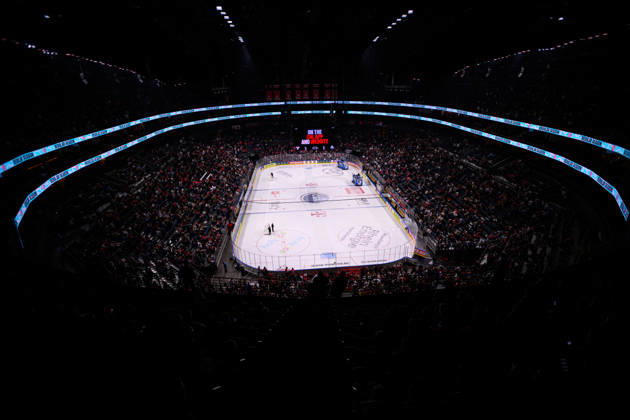 COLOGNE, GERMANY - 7 OCTOBER, 2026: - The Champions Hockey League match Koelner Haie vs. Herning Blue Fox at LANXESS arena.  Copyright: xVitaliixKliuievx