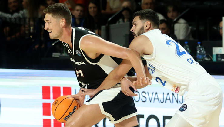 07.10.2026 Subotica(Serbia) KK Spartak Subotica-SC Rasta Vechta men s Basketball Champions Leaugue Tibor Pleiss(L) Rasta Vechta,Dalibor Ilic(R) Spartak :