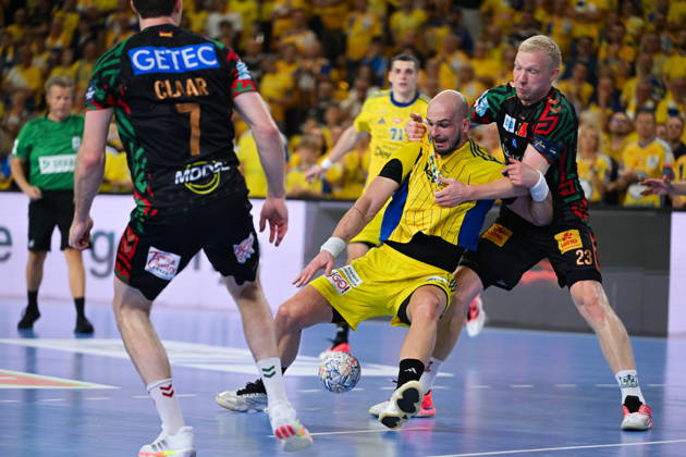 KIELCE 07.10.2026 MECZ 3. KOLEJKA RUNDA WSTEPNA LIGA MISTRZOW PILKA RECZNA MEZCZYZN SEZON 2026 2027 MENS HALDBALL PRELIMINARY ROUND EHF CHAMPIONS LEAGUE SEASON 2026 2027 MATCH: INDUSTRIA KIELCE - SC MAGDEBURG ARTSEM KARALEK MAGNUS SAUGSTRUP JENSEN FOT. MICHAL TRZPIS 400MM.PL NEWSPIX.PL --- newspix.pl 
