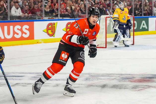Ice Hockey CHL, Matchday 5: Kölner Haie vs. Herning Blue Fox on October 7, 2026, at the Lanxess Arena in Cologne. Patrick Russell of Cologne scored twice in the first two periods. xDMx