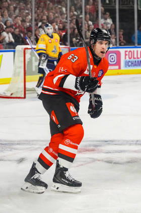 Ice Hockey CHL, Matchday 5: Kölner Haie vs. Herning Blue Fox on October 7, 2026, at the Lanxess Arena in Cologne. Patrick Russell of Cologne scored twice in the first two periods. xDMx