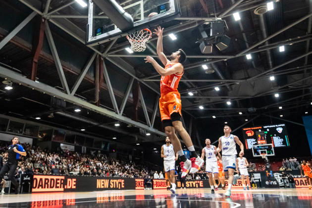 October 7, 2026, GER, BKT Eurocup, Basketball, Chemnitz, Niners Chemnitz vs. Neptunas Klaipeda, Mateo äeric (Niners Chemnitz), 21, Chemnitz Messe, Chemnitz, Saxony, Germany