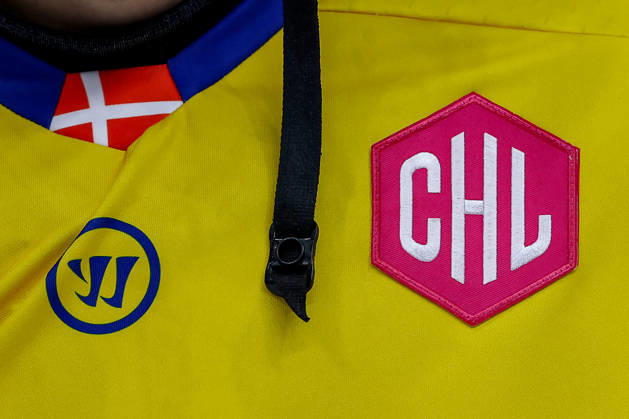 October 7, 2026, Ice Hockey, CHL, Kölner Haie vs. Blue Fox Herning, Champions Hockey League 2026–27, Matchday 5, 2026–27 Season, Lanxess Arena Cologne; Stock image, logo, club logo, banner, close-up of emblem; North Rhine-Westphalia, Germany
