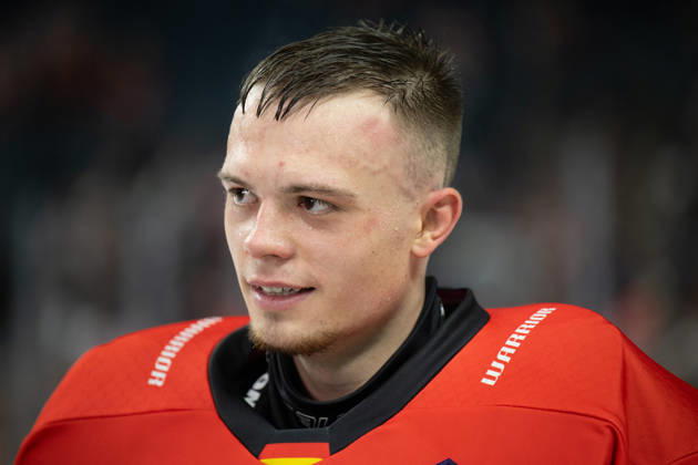 CHL Cologne Sharks vs. Herning Blue Fox, Cologne, October 7, 2026; Nico Wiens, Cologne Sharks, goaltender, 33; CHL Cologne Sharks vs. Herning Blue Fox on October 7, 2026, at the LanxessArena in Cologne, Germany Copyright: xBEAUTIFULxSPORTS AndreasxDickx