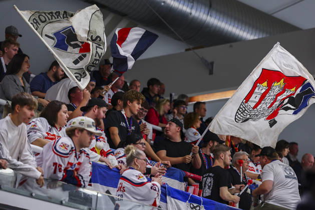 Ice hockey, Eishockey - CHL, EC RBS vs Berlin SALZBURG,AUSTRIA,07.OCT.26 - ICE HOCKEY - CHL, Champions Hockey League, group stage, EC Red Bull Salzburg vs Eisbaeren Berlin. Image shows supporters of RBS.  GEPAxpictures xDavidxGeieregger