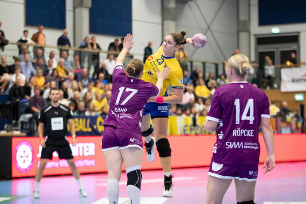 Handball, Alsco HBF1: HC Leipzig vs. TuS Metzingen, October 7, 2026; Marlene Tucholke 23; HC Leipzig faces Alsco in the Women s Handball Bundesliga (HBF1), 2026–2027 season, Matchday 5: HC Leipzig vs. TuS Metzingen on October 7, 2026, at the Markranstädt Sports Center Copyright: xBEAUTIFULxSPORTS JanxKaeferx