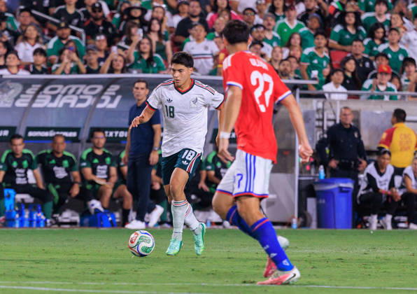 October 6, 2026, Los Angeles, California, USA: Obed Vargas 18 of Mexico during an International Friendly, Länderspiel, Nationalmannschaft match against Chile at Los Angeles Memorial Coliseum on Tuesday, October 6, 2026, in Los Angeles, California. Mexico loses to Chile, 0-2. JAVIER ROJAS PI Los Angeles USA - ZUMAp124 20261006_zaa_p124_153 Copyright: xJavierxRojasx