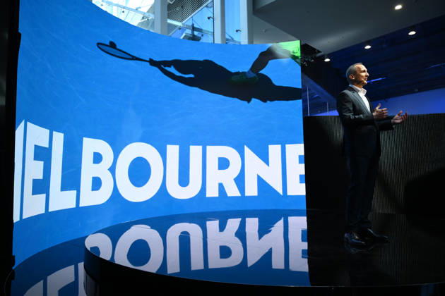 TENNIS AUSTRALIAN OPEN LAUNCH, Tennis Australia CEO Andrew Abdo speaks during the launch of the 2027 Australian Open tennis tournament, in Melbourne, Thursday, October 8, 2026. ( NO ARCHIVING MELBOURNE VICTORIA Australia  Copyright: xJOELxCARRETTx 20261008112562268066