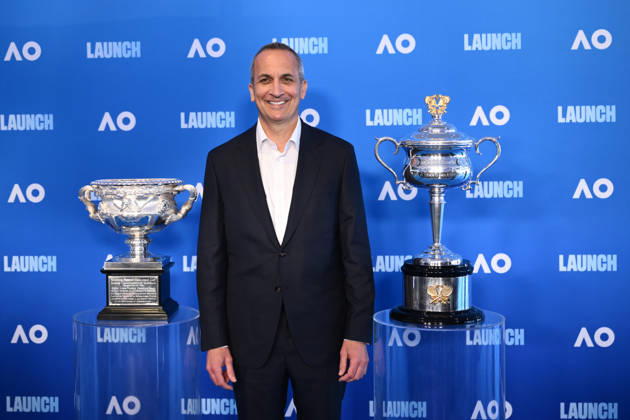 TENNIS AUSTRALIAN OPEN LAUNCH, Tennis Australia CEO Andrew Abdo poses for a photo during the launch of the 2027 Australian Open tennis tournament, in Melbourne, Thursday, October 8, 2026. ( NO ARCHIVING MELBOURNE VICTORIA Australia  Copyright: xJOELxCARRETTx 20261008122420346881