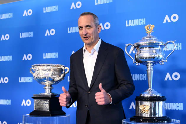TENNIS AUSTRALIAN OPEN LAUNCH, Tennis Australia CEO Andrew Abdo poses for a photo during the launch of the 2027 Australian Open tennis tournament, in Melbourne, Thursday, October 8, 2026. ( NO ARCHIVING MELBOURNE VICTORIA Australia  Copyright: xJOELxCARRETTx 20261008170235597817