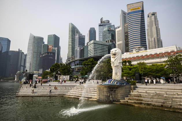 F1 - SINGAPORE GRAND PRIX 2026 Merlion, the official mascot of Singapore, ambiance during the 2026 Formula 1 Singapore Grand Prix, 17th round of the 2026 Formula One World Championship, WM, Weltmeisterschaft from October 9 to 11, 2026 on the Marina Bay Street Circuit, in Singapore, Singapore - SingaporeSingapore Copyright: xJulienxDelfossex