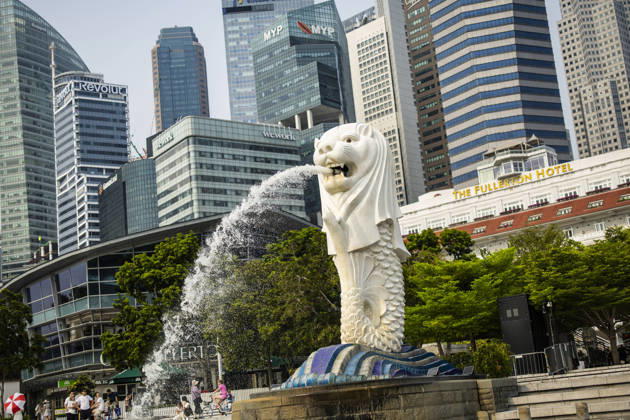 F1 - SINGAPORE GRAND PRIX 2026 Merlion, the official mascot of Singapore, ambiance during the 2026 Formula 1 Singapore Grand Prix, 17th round of the 2026 Formula One World Championship, WM, Weltmeisterschaft from October 9 to 11, 2026 on the Marina Bay Street Circuit, in Singapore, Singapore - SingaporeSingapore Copyright: xJulienxDelfossex