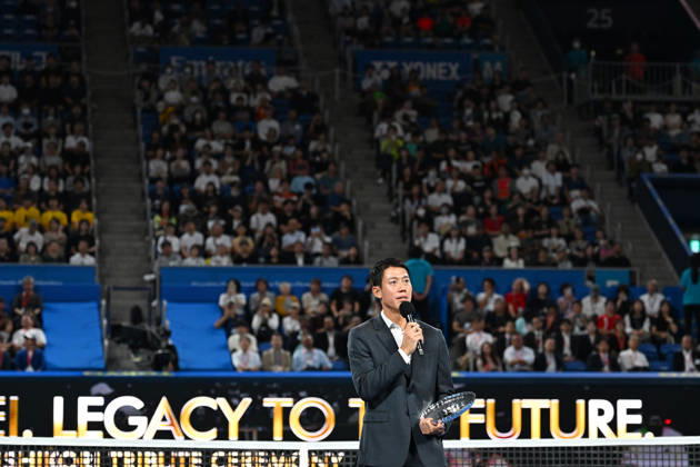 Kei Nishikori, OCTOBER 6, 2026 - Tennis : Kinoshita Group Japan Open Tennis Championships 2026 Kei Nishikori Tribute Ceremony at Ariake Coliseum, Tokyo, Japan. Noxthirdxpartyxsales aflo_353937885 KenjiroxMatsuox