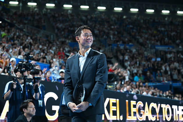 Kei Nishikori, OCTOBER 6, 2026 - Tennis : Kinoshita Group Japan Open Tennis Championships 2026 Kei Nishikori Tribute Ceremony at Ariake Coliseum, Tokyo, Japan. Noxthirdxpartyxsales aflo_353938030 KenjiroxMatsuox