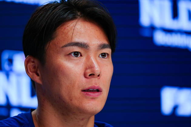 Yoshinobu Yamamoto,(Dodgers) Starting pitcher Yoshinobu Yamamoto Oct.6,2026 - Baseball : MLB, Baseball Herren, USA National League Division Series Atlanta Braves vs. Los Angeles Dodgers Venue: Truist Park (Cumberland, Georgia, USA)  aflo_353997454 YujixArakawax
