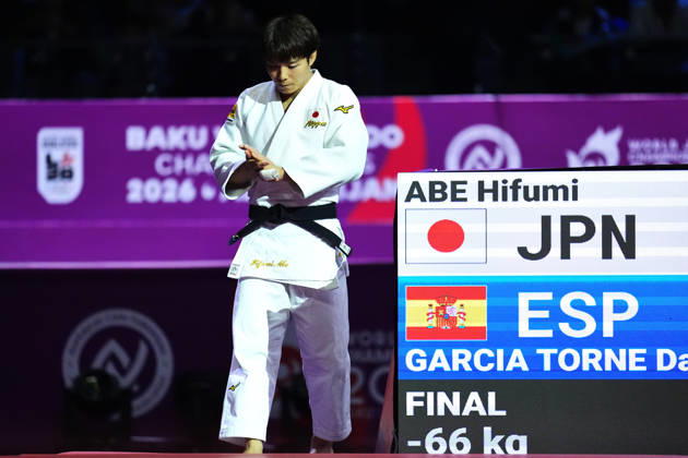 Hifumi Abe (JPN), OCTOBER 5, 2026 -Judo : World Judo Championships BAKU2026 Mens -66kgFinal match at National Gymnastics Arena in Baku, Azerbaijan. Noxthirdxpartyxsales aflo_354220581 KenxAsakurax