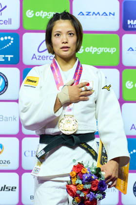 Uta Abe (JPN), OCTOBER 5, 2026 -Judo : World Judo Championships BAKU2026 Women s -52kgMedal Ceremony at National Gymnastics Arena in Baku, Azerbaijan. Noxthirdxpartyxsales  aflo_354220601 KenxAsakurax