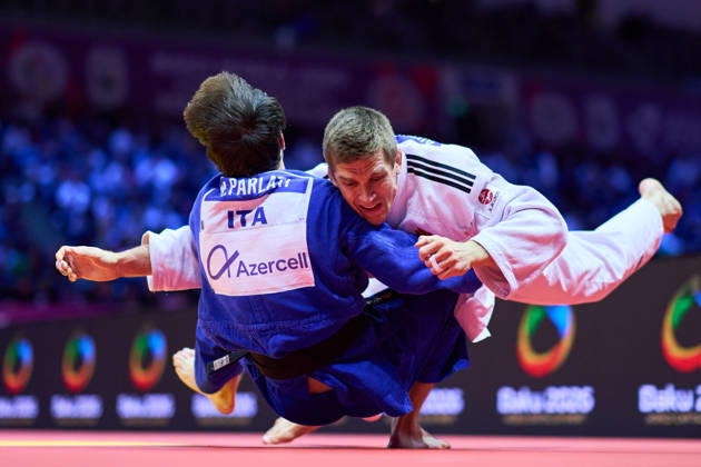 Gauthier Drapeau Francois (CAN), OCTOBER 7, 2026 -Judo : World Judo Championships BAKU2026 Mens -81kg 2nd Round match at National Gymnastics Arena in Baku, Azerbaijan. Noxthirdxpartyxsales aflo_354044830 KenxAsakurax