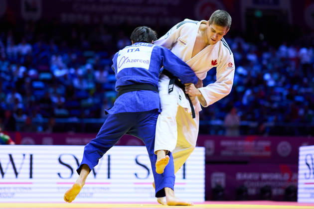 Gauthier Drapeau Francois (CAN), OCTOBER 7, 2026 -Judo : World Judo Championships BAKU2026 Mens -81kg 2nd Round match at National Gymnastics Arena in Baku, Azerbaijan. Noxthirdxpartyxsales aflo_354044838 KenxAsakurax