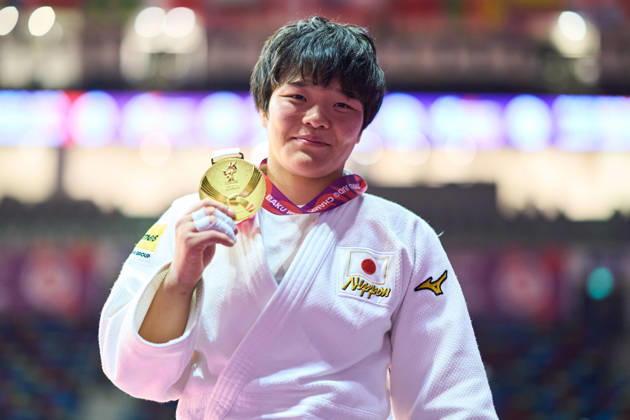 Haruka Kaju (JPN), OCTOBER 7, 2026 - Judo : World Judo Championships BAKU2026 Women s -63kgMedal Ceremony at National Gymnastics Arena in Baku, Azerbaijan. Noxthirdxpartyxsales  aflo_354070424 KenxAsakurax
