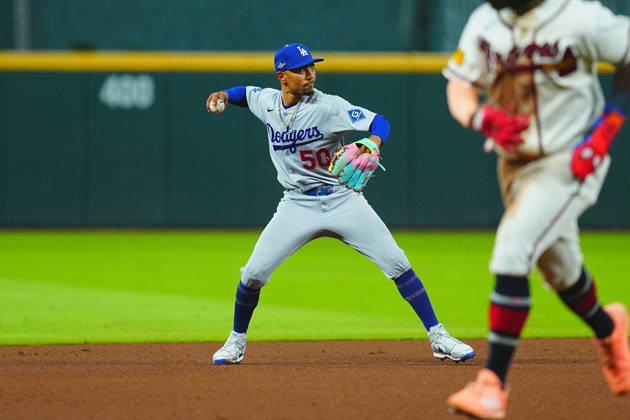 Markus Lynn Mookie Betts(Dodgers) Starting lineup Markus Lynn Mookie Betts Oct.7,2026 - Baseball : MLB, Baseball Herren, USA National League Division Series Atlanta Braves vs. Los Angeles Dodgers Venue: Truist Park (Cumberland, Georgia, USA)  aflo_354249853 YujixArakawax