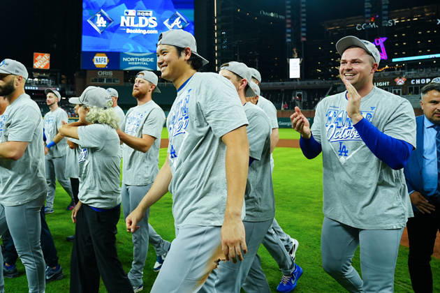 Shohei Ohtani,(Dodgers) Starting lineup Shohei Ohtani Oct.7,2026 - Baseball : MLB, Baseball Herren, USA National League Division Series Atlanta Braves vs. Los Angeles Dodgers Venue: Truist Park (Cumberland, Georgia, USA)  aflo_354249873 YujixArakawax