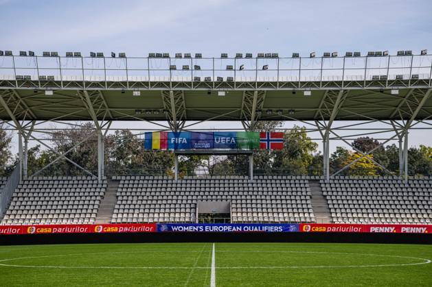 261008 Arcul de Triumf Stadium during a training session on October 8, 2026, in Bucharest. Photo by Marius Simensen, BILDBYRAN. Cop 238 bbeng women s FIFA Women s World Cup qualifier soccer football Norway practice training Copyright: MARIUSxSIMENSEN BB261008BB161