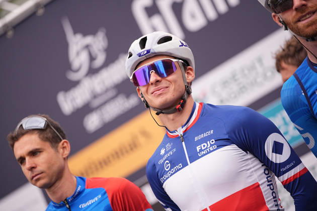 France s Romain Grà goire of Groupama-FDJ United during the 110th edition of the Gran Piemonte 2026 a 185 km one day race from Asti to Bra on October 08, 2026, Italy. Copyright: xMarcoxAlpozzi LaPressex